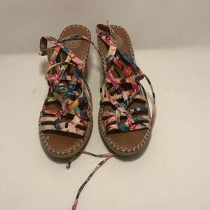 Sonoma Floral String Spring Wedge Heel Sandals